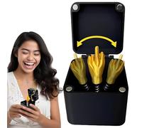 Dito Medio Scatola Sorpresa, Dito Medio in Una Scatola Regalo Divertente,Regalo Di Natale Divertente Con Scherzo,Regali Scherzo,Scatola Regalo Con Il Dito Medio Per La Decorazione Della Scrivania