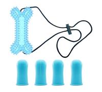 Dito per spazzolino da denti per cani, kit per spazzolare i denti per cani | Kit per spazzolare i denti del cucciolo Spazzolino da denti per il cane,Pulizia dei denti del cane, Salviette per la pulizi