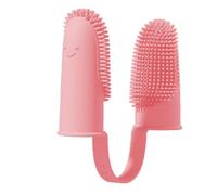 Dito spazzolino da denti per cani, spazzolino da denti per cani in silicone, spazzolino da denti riutilizzabile per cani, spazzolino da denti a doppia dita a 360 gradi, spazzolino da dito per cani in