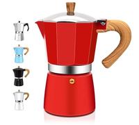 DITOSH 3 Tazze di Alluminio Espresso Stovetop Moka Pot Express Coffee Maker Percolator Italiano Classico Moka Macchina per Caffè Italiano e Cubano Brewing per la Casa e il Campeggio 150ml 5oz