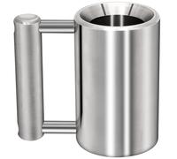 DITOSH 4kg/8.8lb Pesante Tazza di Caffè Sfida 304 Acciaio Inox Tazze Manubrio Argento Sovrappeso Sport Tazza d'acqua per l'allenamento Fitness Braccio Forza Prank Regalo Casa Palestra 100ml/3.4oz