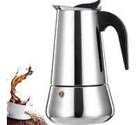 DITOSH 6 Tazze Stovetop Espresso Maker Moka Pot Espresso Maker in acciaio inox Percolator Italian Coffee Maker Capable Mocha Coffee Machine Cafe Classic Maker for Home e Camping 300ml 10oz