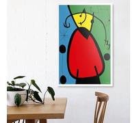 Dittelle Poster e immagini di arte surrealista moderna di Joan Miró, poster e quadri da parete, stampe su tela per l'arredamento della casa (40x60 cm/senza cornice)