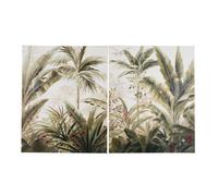 Dittico stampato raffigurante un paesaggio tropicale, 160x100 cm