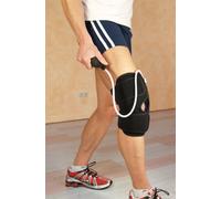 Dittmann Raffreddamento Compressione Medical-Fascia per Ginocchio, Misura Unica, Colore: Nero