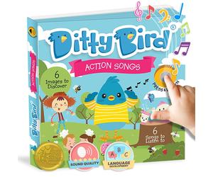 Ditty Bird Action Songs Interactive Sound Book for Toddlers 1 (Libro di cartone)