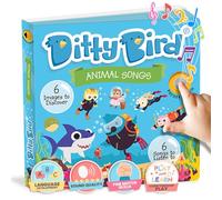DITTY BIRD Animal Songs canzoni educative per bambini: giocattolo per bambini con 6 pulsanti sonori per imparare l’inglese. Libro musicale perfetto per bambini bilingui a partire dall’età di 1 anno.