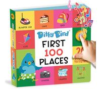 Ditty Bird Baby First 100 Animals Canzoni educative per Bambini: Giocattolo per Bambini con 6 Pulsanti sonori per Imparare l’Inglese. Libro Musicale Perfetto per Bambini bilingui
