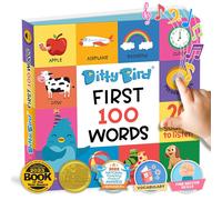 Ditty Bird First 100 Words Interactive Sound Book for Toddler (Libro di cartone)
