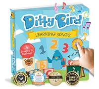 DITTY BIRD Learning Songs libro sonoro per bambini: giocattolo per bambini con 6 pulsanti sonori per imparare l’inglese. Libro musicale perfetto per bambini bilingui a partire dall’età di 1 anno.