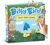 DITTY BIRD Libri da tavolo per bambini 1-3 | Libro sonoro Potty Time | Giocattoli per filastrocche per bambini interattivi | Libri interattivi per bambini da 1 anno a 3 anni | Libri sonori per bambini