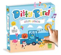 Ditty Bird Libri musicali Colors Edition | Giocattoli Montessori & Risorse didattiche | Giocattoli sensoriali per bambini | Libro di filastrocche, giocattoli interattivi per bambini da 1 anno a 3 anni