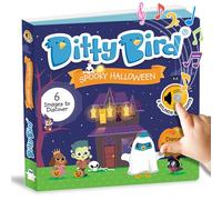 Ditty Bird Libri musicali di Halloween per i più piccoli 1-3 | Libri interattivi con costruzione robusta