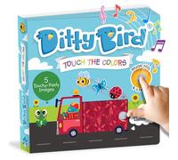 "Ditty Bird Libri Musicali Tocca e Senti - Colori: Giocattoli Montessori e Risorse Didattiche Divertenti. Libri Interattivi per Bambini da 1 a 3 anni. Libro Resistente e Sensoriale."