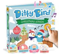 DITTY BIRD Libri Natale: Musicali, Interattivi, Resistenti. Regali Perfetti con Jingle Bells e Canzoni Natalizie per la Nursery e i Bambini.