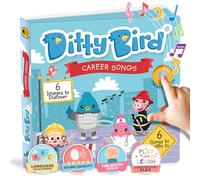 Ditty bird - livre musical sensoriel bébé des comptines sur les métiers: Pompier, astronaute, we are going to the moon