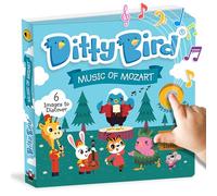 Libri Musicali Ditty Bird per Bambini | Divertente Libro di Musica Classica e Filastrocca | Libro Musicale Mozart | Libri Interattivi per Bambini da 1 a 3 anni | Libri Sonori per Bambini Resistenti