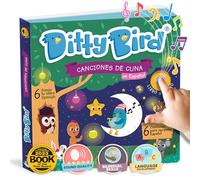 Ditty Bird Spanish Bedtime Songs Interactive Musical Sound Book for Toddlers 1- 3 Bilingual Libro Sonoro En Español Pin Pon