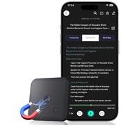 Dittybuy Registratore Vocale AI 64GB - Trascrizione e Riassumi Automatica con ChatGPT-4o, Supporta 102 Lingue, Controllo Tramite App, Ideale per Chiamate, Riunioni e Colloqui