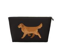 DITXIT Gudetama - Trousse da viaggio per cosmetici, con cerniera, portamonete, per donne e ragazze, idea regalo, Carino Golden Retriever, Taglia unica