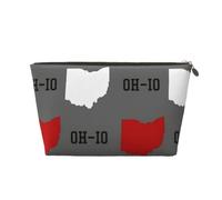 DITXIT Gudetama - Trousse da viaggio per cosmetici, con cerniera, portamonete, per donne e ragazze, idea regalo, Ohio State Gray, Taglia unica