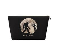 DITXIT Gudetama - Trousse da viaggio per cosmetici, con cerniera, portamonete, per donne e ragazze, idea regalo, Divertente Bigfoot Sasquatch Luna Piena, Taglia unica