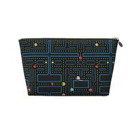 DITXIT Gudetama - Trousse da viaggio per cosmetici, con cerniera, portamonete, per donne e ragazze, idea regalo, Reticolo di videogiochi retrò, Taglia unica