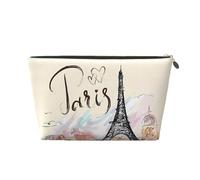 DITXIT Gudetama - Trousse da viaggio per cosmetici, con cerniera, portamonete, per donne e ragazze, idea regalo, La famosa Torre Eiffel di Parigi, Taglia unica