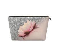 DITXIT Gudetama - Trousse da viaggio per cosmetici, con cerniera, portamonete, per donne e ragazze, idea regalo, Trendy Girly Lotus Argento, Taglia unica