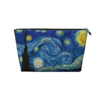 DITXIT Gudetama - Trousse da viaggio per cosmetici, con cerniera, portamonete, per donne e ragazze, idea regalo, La notte stellata di Van Gogh, Taglia unica