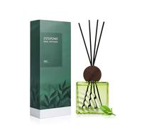 DIUFJAG Profumatore per Ambienti 200ml - Zen tè,Diffusore Profumo Ambiente con 8 Bastoncini,Reed Diffuser per Bagno,Appartamento