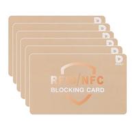 DiULi Supporto per Carte RFID, 6 Pezzi Custodie Blocco RFID per Carte di Credito Ultra Sottile, Coperture Sicure per Carte di Credito Senza Contatto, Protezione Anti-frode(C)