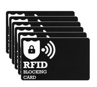 DiULi Supporto per Carte RFID, 6 Pezzi Custodie Blocco RFID per Carte di Credito Ultra Sottile, Coperture Sicure per Carte di Credito Senza Contatto, Protezione Anti-frode(B)