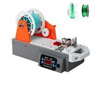 DIUNAOZI Estrusore di Filamento Compatto da Tavolo, Estrusori per Stampanti 3D con Display Digitale, Estrusore per Il Riciclo Domestico per Produrre Filamenti per Stampanti 3D Orange-Gray