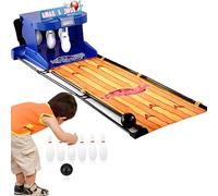 DIUNAOZI Gioco da Bowling per La Casa,Set da Bowling Elettronico con Punteggio Digitale,Reset Automatico dei Birilli, Interattivo Multigiocatore per Serate di Gioco in Famiglia per Bambini 137.8in