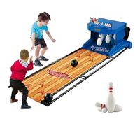 DIUNAOZI Gioco di Bowling Elettronico,Mini Set da Bowling con Punteggio Automatico ed Effetti Sonori, Installazione Rapida,Divertimento al Chiuso per Ufficio E Casa 137.8in