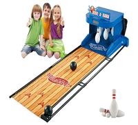 DIUNAOZI Set da Bowling per Bambini-Mini Gioco da Bowling Elettronico per Bambini con 6 Birilli,Segnapunti Automatico,Divertente attività Sportiva al Coperto,Regalo per Ragazzi e Ragazze 137.8in