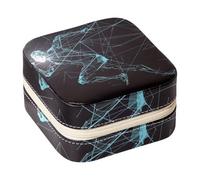 Diusye Piccolo portagioie per anelli, orecchini, collane, bracciali, braccialetti, mini portagioie da viaggio, organizer per donne e ragazze, regali - Uomo che corre vettoriale