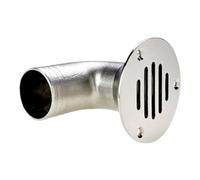 Diuyzoc Copertura per scarico della barca, flusso d'acqua efficiente, 8 x 3,2 x 7,8 cm, scarico a pavimento marino in acciaio inossidabile, copertura per cuciture marine, vestibilità sicura e