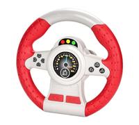 Diuyzoc Simulatore Di Gioco Del Volante, Giocattolo Interattivo Del Volante, Giocattolo Del Volante Motrice, Pronto Per L'uso, Ventosa Robusta, 19 Cm, Rosso/Giallo, Per La Ricreazione Dei Bambini