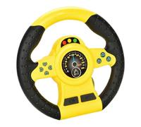 Diuyzoc Simulatore Di Gioco Del Volante, Giocattolo Interattivo Del Volante, Giocattolo Del Volante Motrice, Pronto Per L'uso, Ventosa Robusta, 19 Cm, Rosso/Giallo, Per La Ricreazione Dei Bambini