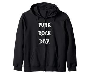 Diva del Punk Rock Felpa con Cappuccio
