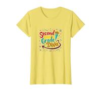 Diva di seconda elementare: Sassy School Star per Giovani Studenti Maglietta, Donna, Limone, L