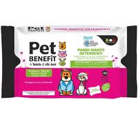 Diva International Panni detergenti Pet Benefit per manto cani e gatti, 40 pezzi