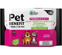 diva international srl Pet benefit salviette occhi/musetto/orecchie 20 pezzi