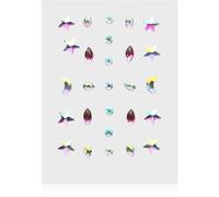 Diva & Nice Cosmetics Face Stones adesivi per il viso Pink Tears 35 pz