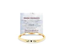 DivaGlamz Anello commemorativo con piccolo cuore e ali da donna, con scritta in inglese "I'Ll Hold You In My Heart", anello personalizzato con scritta "Always Missing You", in acciaio inox, idea