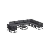 DIVANI DA GIARDINO VIDAXL con cuscini, Alluminio, 71x71.5x70 cm