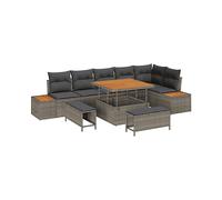 DIVANI DA GIARDINO VIDAXL modulare con cuscini, Poliratán, 71x100x100 cm