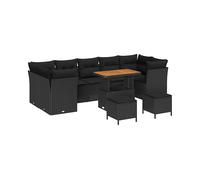 DIVANI DA GIARDINO VIDAXL modulare, Polyrattan e acciaio verniciato a polvere, 55x90x71 cm